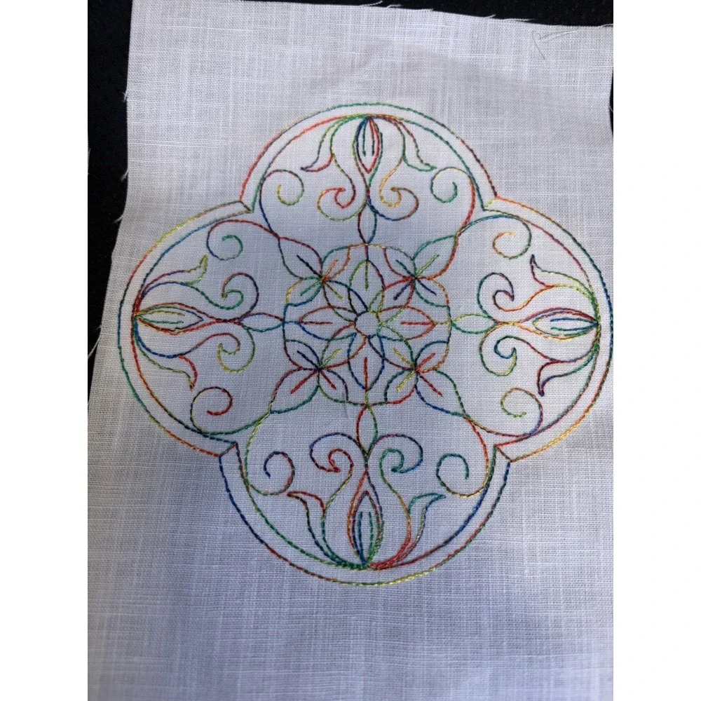 Set of 12 Vtg Quilt Blocks~ Machine Embroidered~Birds and Flowers~4-6